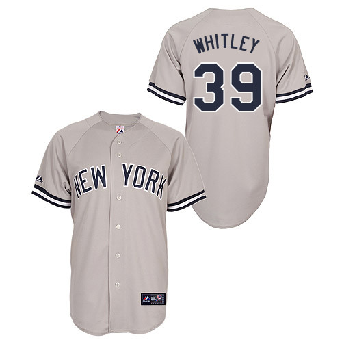 Chase Whitley #39 Youth Baseball Jersey-New York Yankees Authentic Road Gray MLB Jersey - Click Image to Close